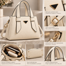 Bolsa Feminina Moderna e Elegante – Bolsa de Ombro e Transversal em Couro Macio de Alta Qualidade, com Grande Capacidade e Alças de Mão.