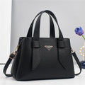 Bolsa Feminina Moderna e Elegante – Bolsa de Ombro e Transversal em Couro Macio de Alta Qualidade, com Grande Capacidade e Alças de Mão.